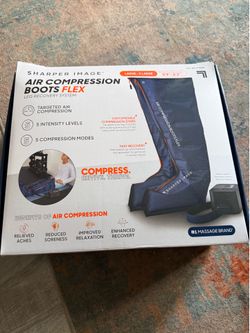 Sharper Image Air Compression Boots Flex Leg Recovery System Large - X Large