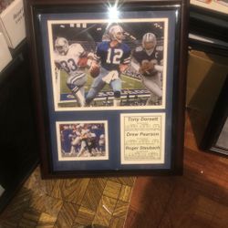 Dallas Cowboys Staubach, Dorsett, Pearson Frame