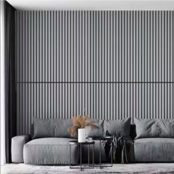 Art3d 4 Pack Acoustic Slat Wall Panels 23.6" x 47.2" Brushed Silver MDF