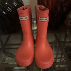 Girls Hunter Boots Size 8 