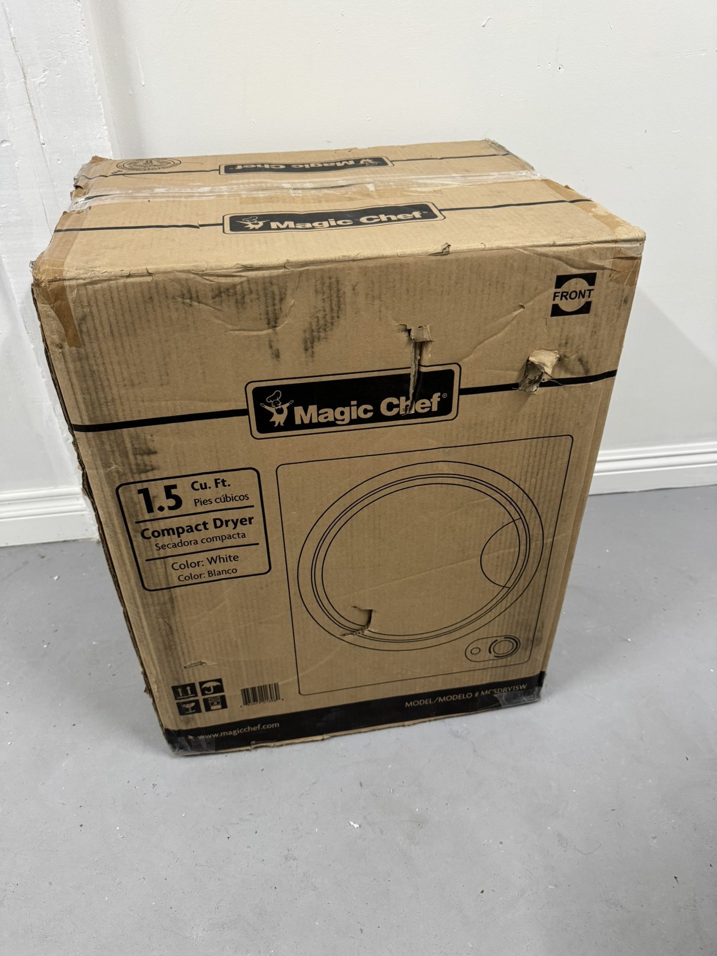 Magic Chef Compact Dryer 1.5 Cu. Ft.