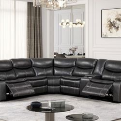 Recliner Sectional Sofa Set