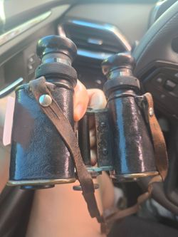 Antique C.P. Goerz Berlin Binoculars with Original Leather Case – Early 1900s
