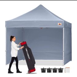 ABCCANOPY Commercial Instant Shade Metal Pop-Up Canopy - 10ftx10ft Grey