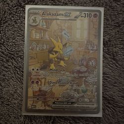 Pokemon Card | 201/165 ALAKAZAM EX Special Illustration Rare [SIR] SV: 151 [MEW]