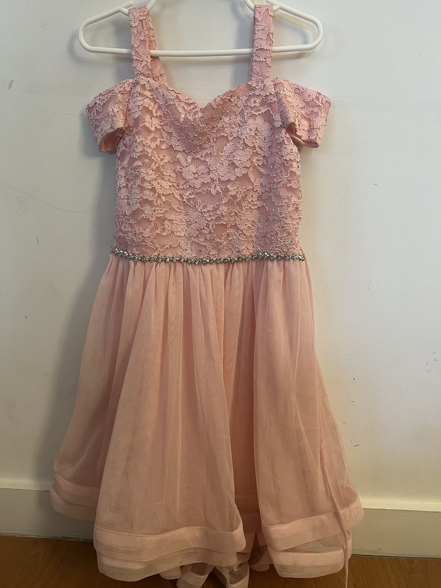 Pink Elegant Dress For Girls 
