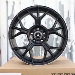 19x8.5 ET40 & 19x9.5 ET45 5x112 Matte Black Wheels CB66.6 Fits Audi VW Mercedes C E