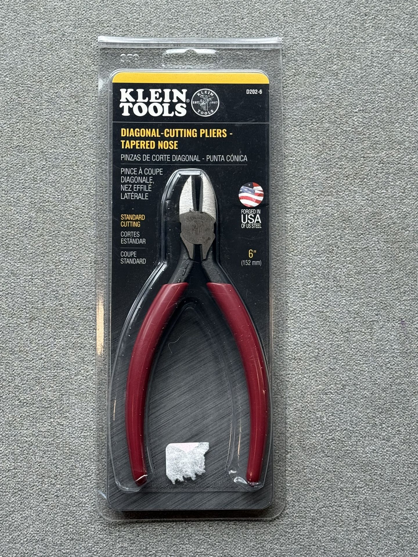 Klein Tools Diagonal Cutting Pliers Tapered Nose 
