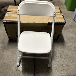 Flash Furniture Kids Plastic Folding Chairs, Set of 10, White