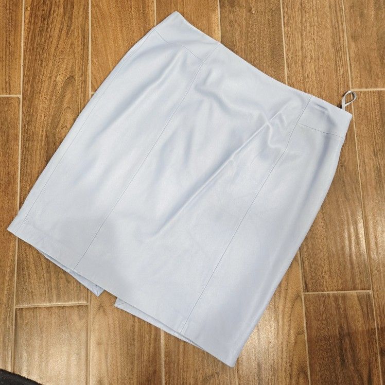 White House Black Market WHBM Genuine Leather Pencil Skirt