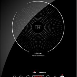 Portable Induction Cooktop,1800W Sensor Touch Electric ,6.7” heating coil, 17 temperature settings