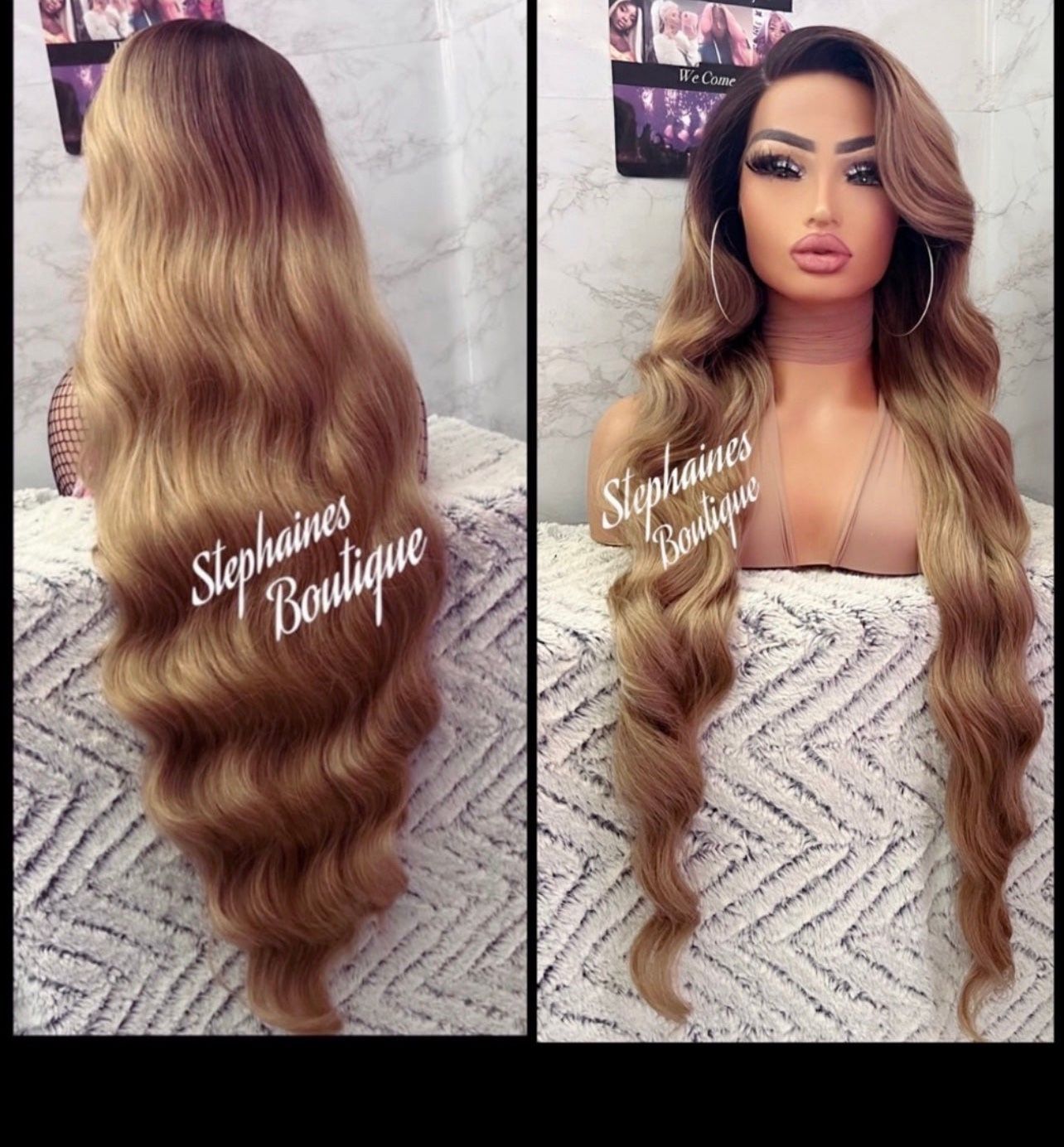Human Hair Blended Lace Front Wig