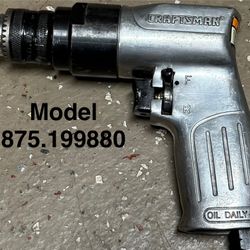 CRAFTSMAN PNEUMATIC REVERSIBLE PISTOL GRIP DRILL 3/8"