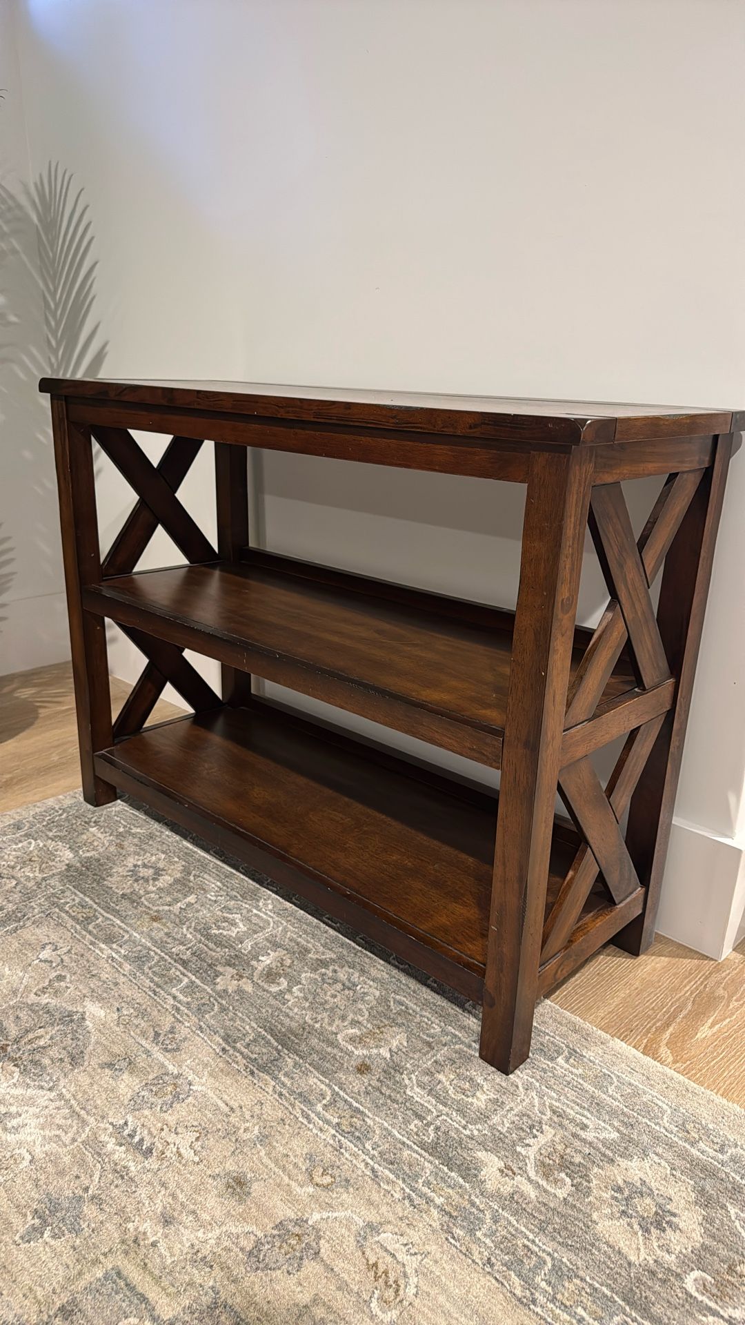 Wood Bookcase / Console Table