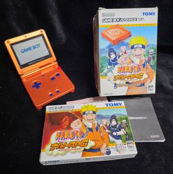Rare Nintendo Game Boy Advance SP Naruto Orange
