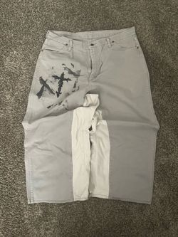 Vintage gray and white baggy Levi’s