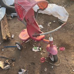 An Old Radio Flyer Kids Trike 