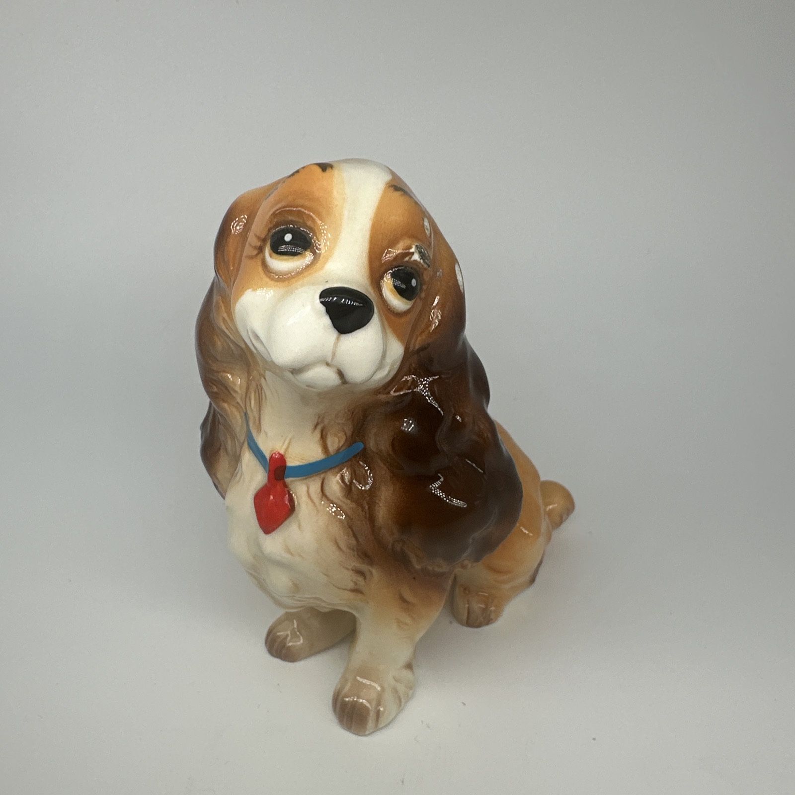 Vintage Disney Productions Lady And The Tramp 4" Ceramic Figurine Made in Japan THIS IS OLD! 4x4". Ceramic. Made in Japan. Scuff on her face and ea