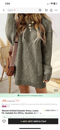 Womens Sweater Dress