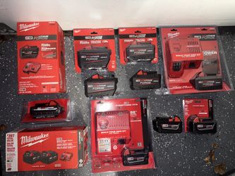 Milwaukee M18 Batteries , 3.0 Ho, 5.0, 8.0 Forge, 12.0 Forge. ***PRICES IN DESCRIPTION***