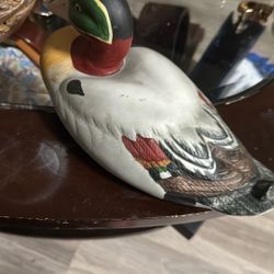  Porcelain Duck Hand Painted