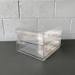 Acrylic Stackable 2 Drawer Organizer 