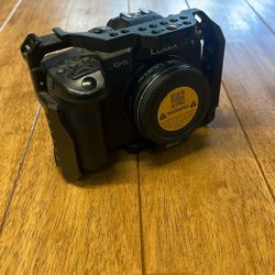 Linux GH5 w Metabones adapter and small rig frame 