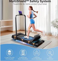 Portable Walking Pad Treadmill with Incline,