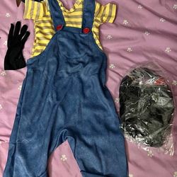 Agnes Despicable Me Toddler Outfit With Wig