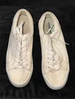 White Canvas Low-Top Sneakers