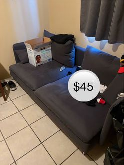 Gray Fabric Sectional Sofa