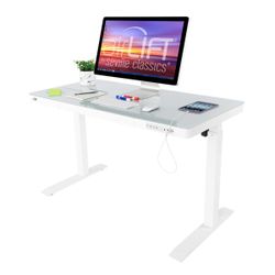 airLIFT Electric Tempered Glass Height Adjustable Desk,