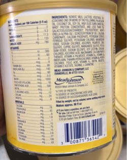 Enfamil formula 12 cans