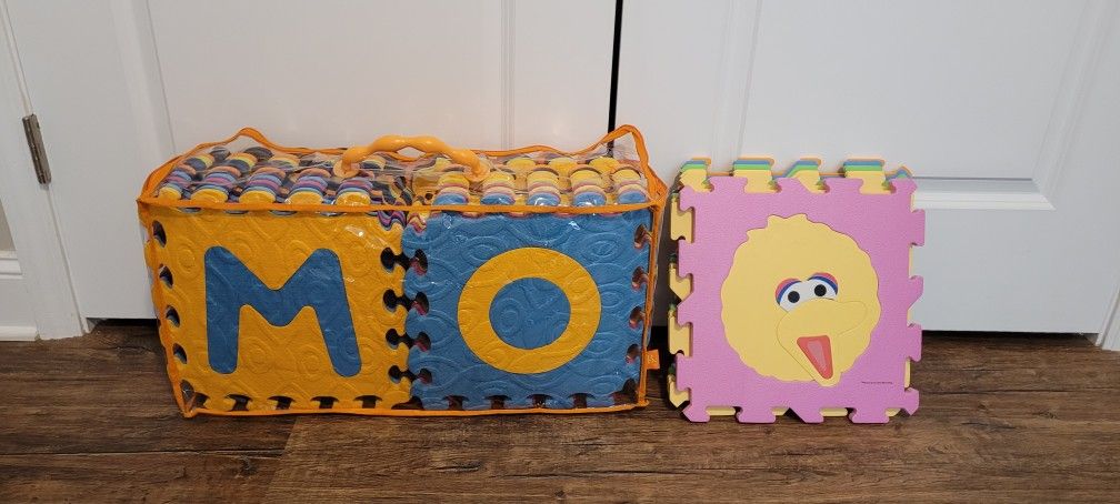 Alphabet and Sesame Street baby/toddler mats