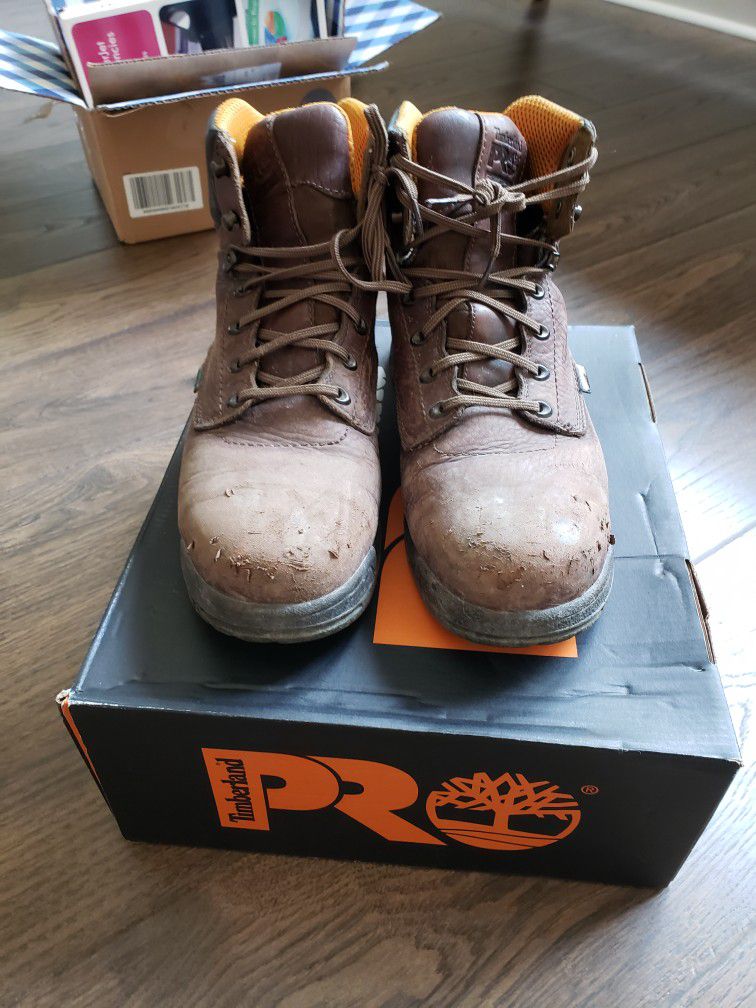 Timberland PRO Work Boots - Steel Toe Size 10.5