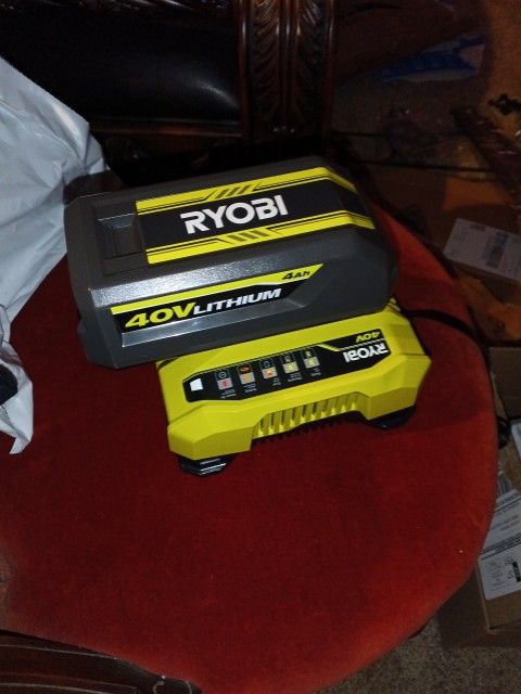 Ryobi 40 Volt Battery And Charger