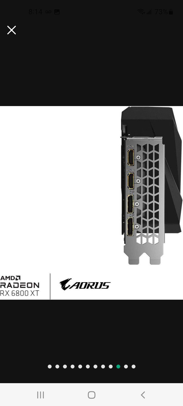 AORUS Radeon RX 6800 XT Master for Sale in Hemet, CA - OfferUp