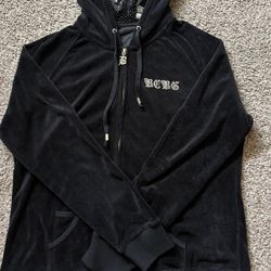 Black Velvet Y2K Zip Up Jacket