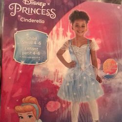 Disney Princess Cinderella Kids Halloween Costume Size Small