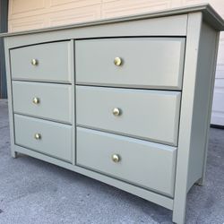 sage green 6 drawer dresser Oakham 6-Drawer Dresser, Desert Sage - daals main image 1