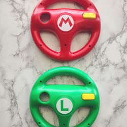 Nintendo Wii / Wii U Mario Kart 8 Steering Wheels Mario And Luigi Themed