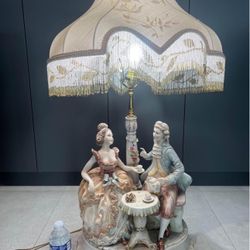 Spectacular Vintage Capodimonte Large Lamp 