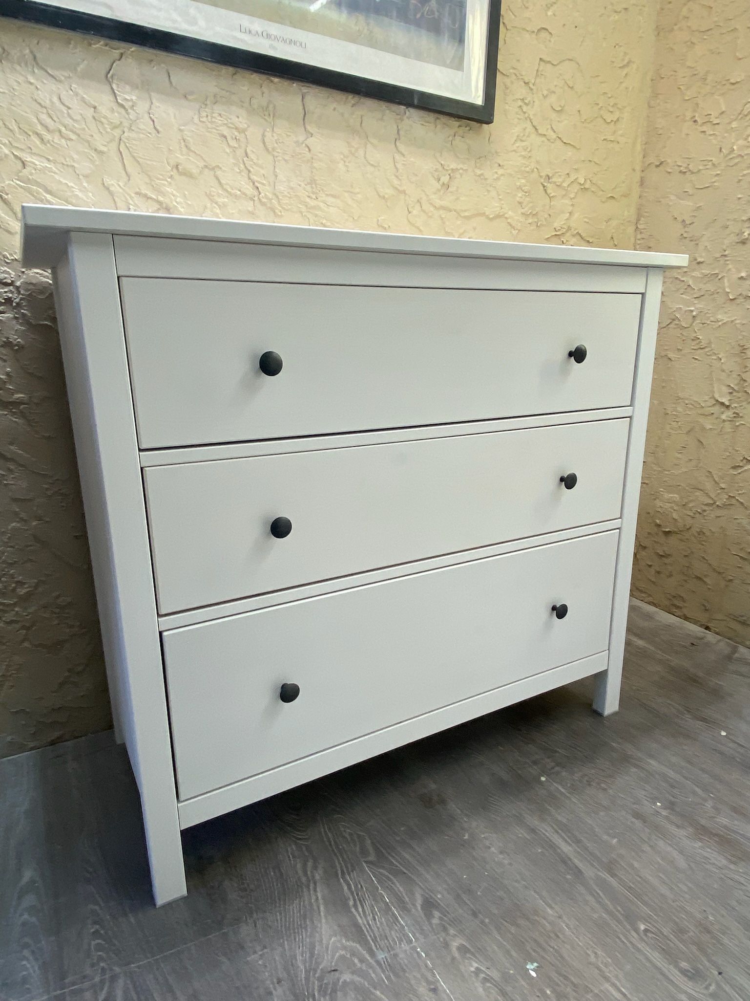 WHITE IKEA HEMNES SOLID WOOD THREE DRAWER - Delivery Available for a Fee - See My Items π