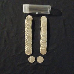 Roll of Roosevelt Silver Dimes