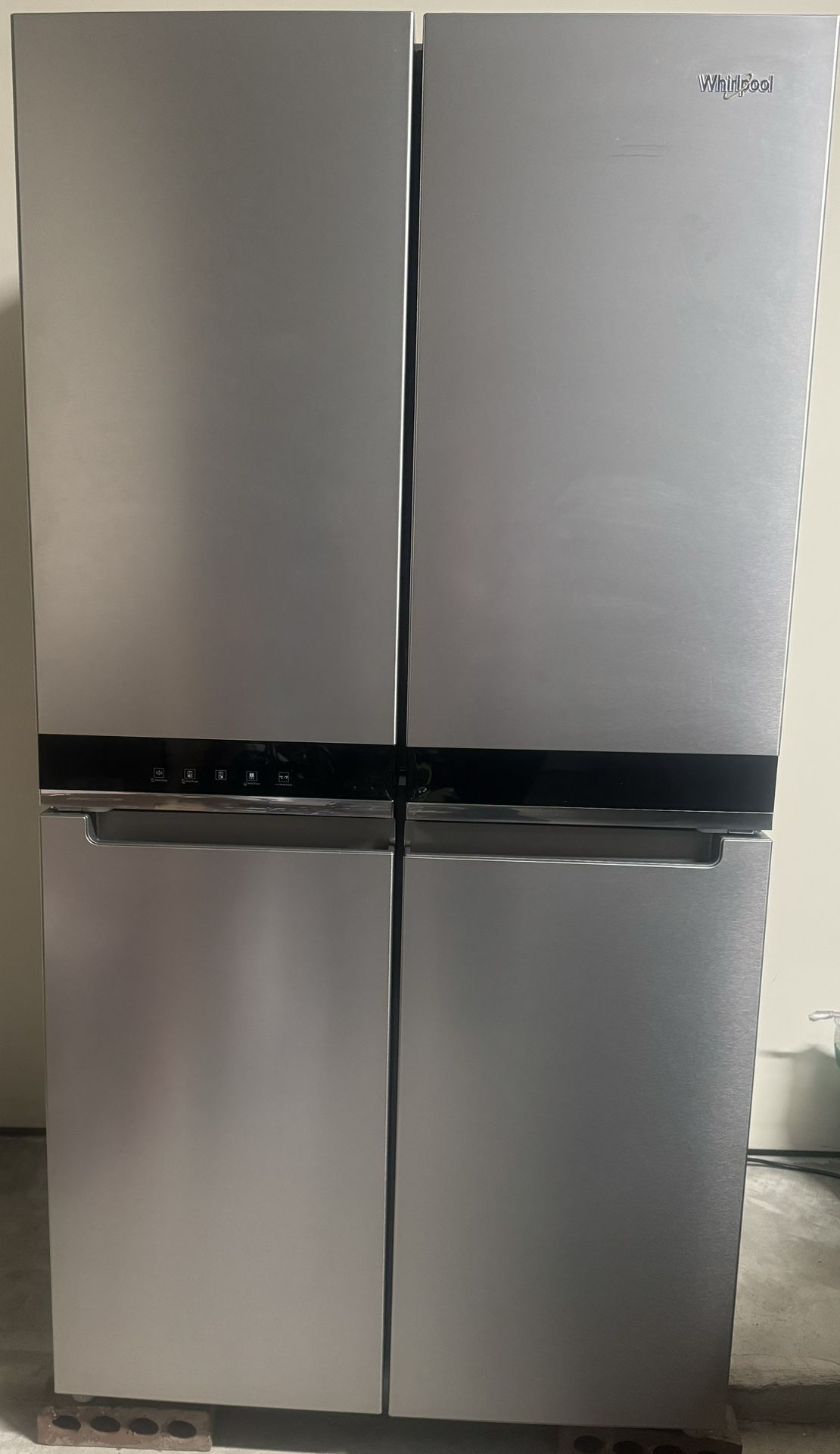 Whirlpool 19.2 cu. ft. Counter Depth 4 Door Refrigerator with Easy Shelves