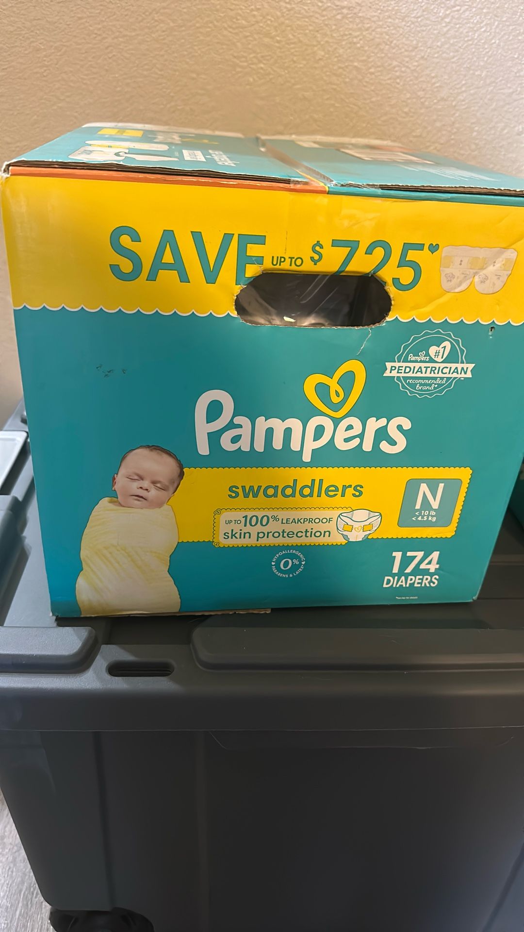 New Born Diapers 174 Pack.