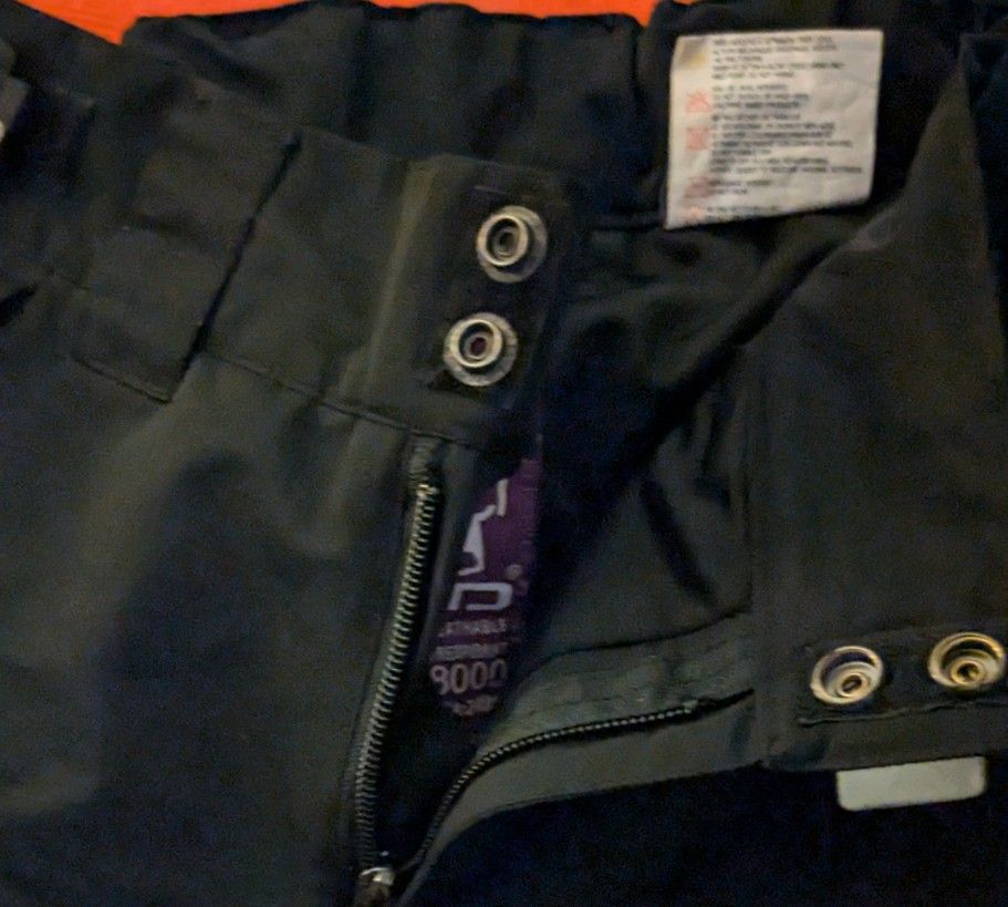 Snow Pants Different Sizes Black Mens Women's Child Size