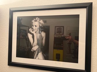 Framed Marilyn Monroe Photo