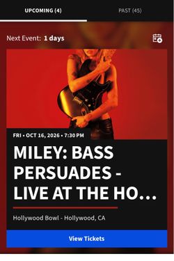Miley Cyrus at Hollywood Bowl