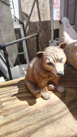 Cute hard plastic bear Yard deci8